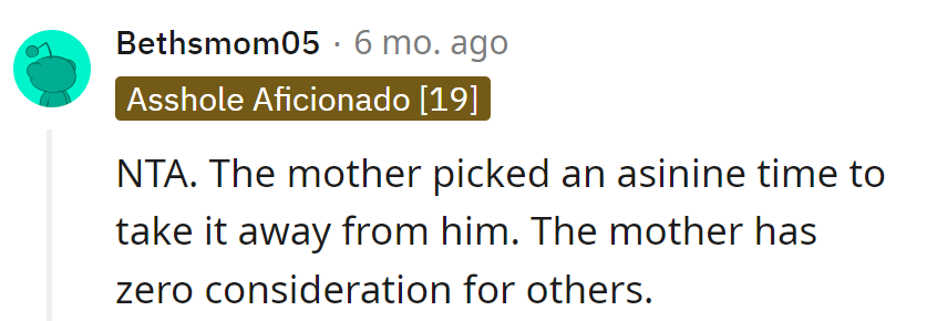 Timing is key, but apparently, so is common courtesy. Taking away the tablet mid-flight is like starting a noisy symphony in a library.