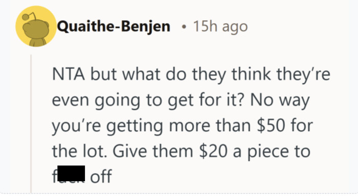 Sometimes frustration comes from realizing the fight is not even about that much money.