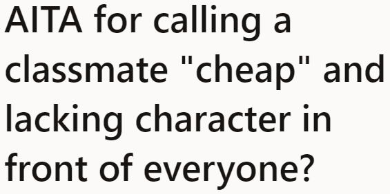 In anger and frustration, the OP publicly called out her friend.