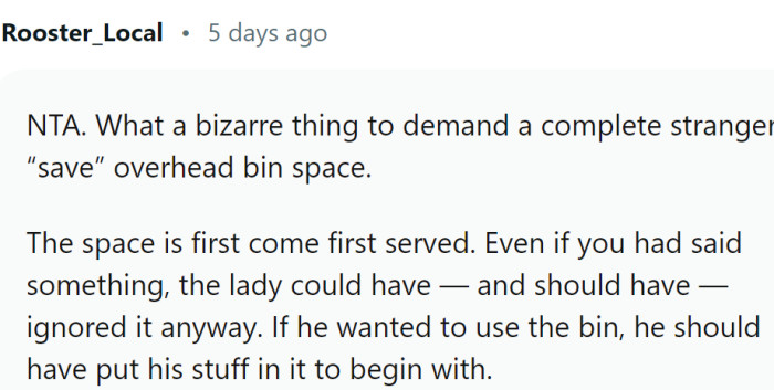 It is a bizarre thing to demand