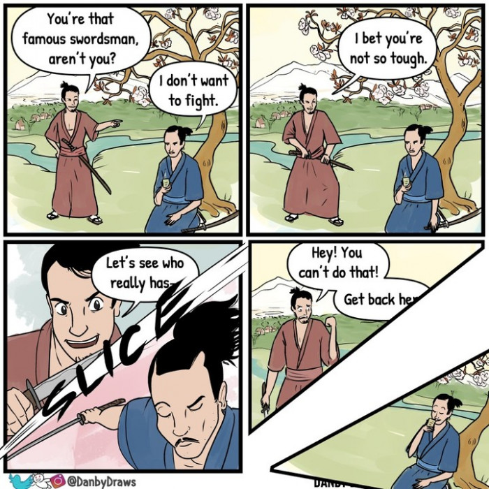 17. He just wants to enjoy his drink in peace.