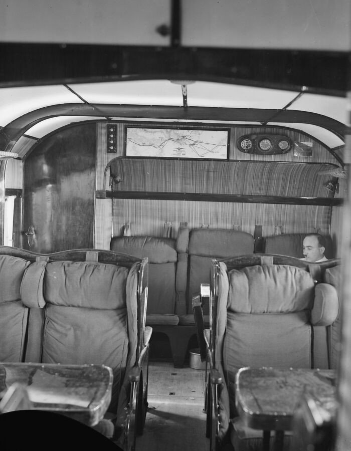 "Imperial Airways Ltd., On The Sea Of Galilee And At Semakh. Flying Boats' Passenger Cabin, 1931"