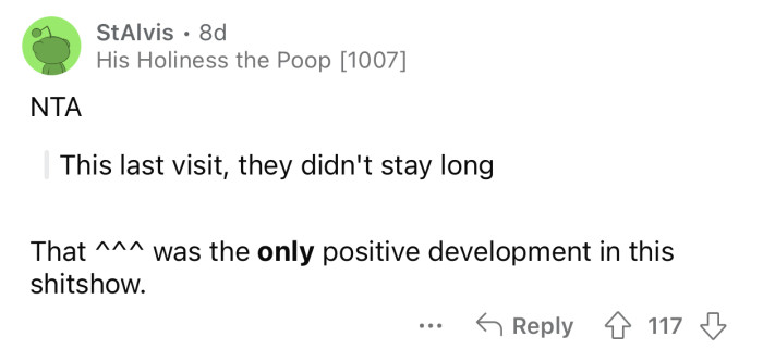 The longer they stay, the worse things are going to be.