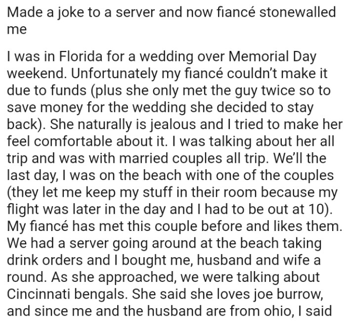 OP reveals that his girlfriend is naturally jealous, and he tried to make her feel comfortable about it