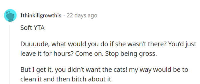Bottom line: just stop being rude and gross—and actually deal with it!
