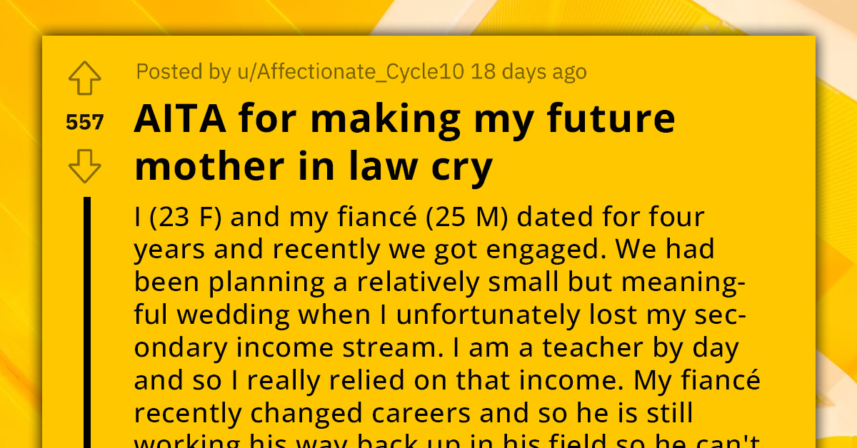 MIL Curses Her Son's Fiancé Out Because They Postponed Their Wedding Without "Consulting" Her First, Makes A Cry Fest In Front Of Family