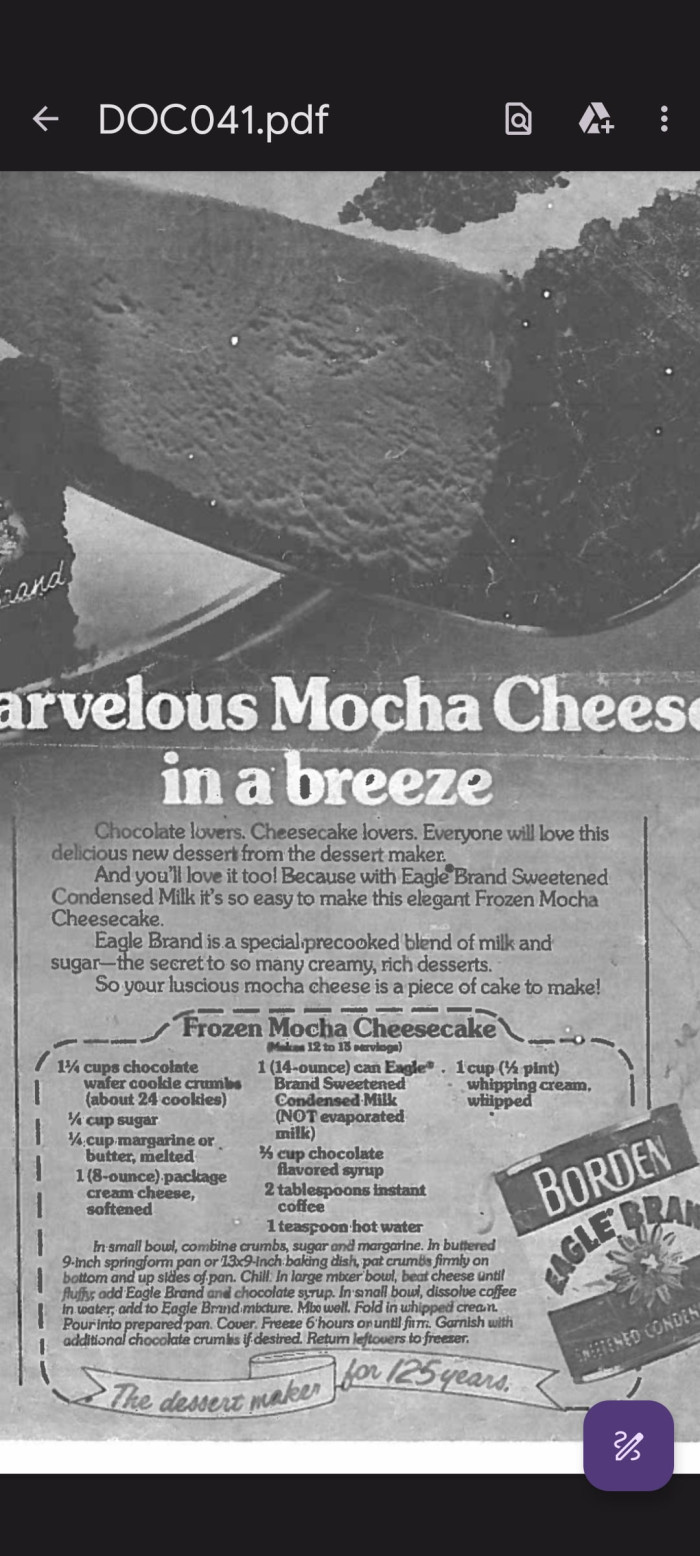 And the OP sent an image of the recipe immediately