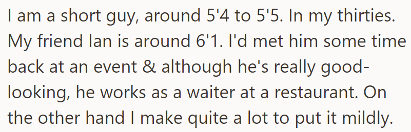 The OP explained their differences