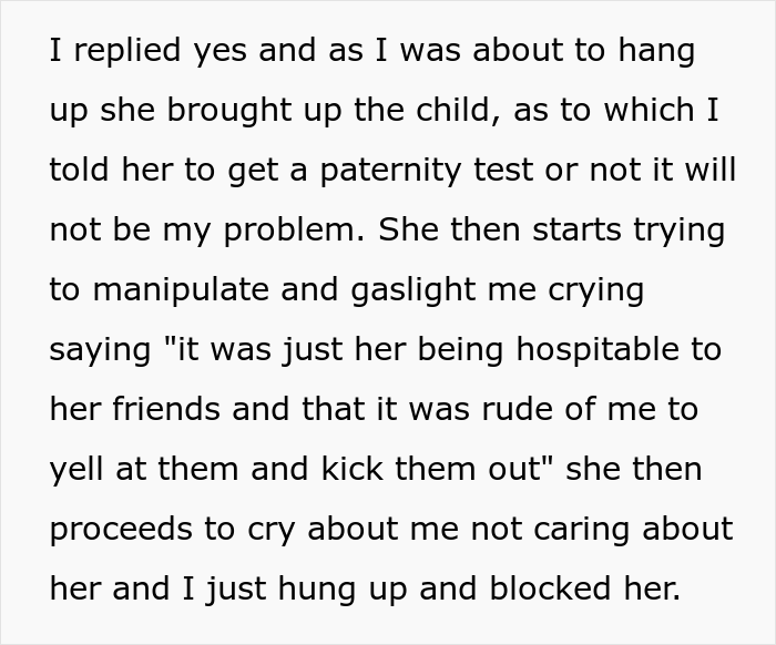 The ex-girlfriend still thinks it's 