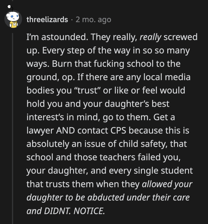 OP needs to talk to her lawyer about how to best approach this situation