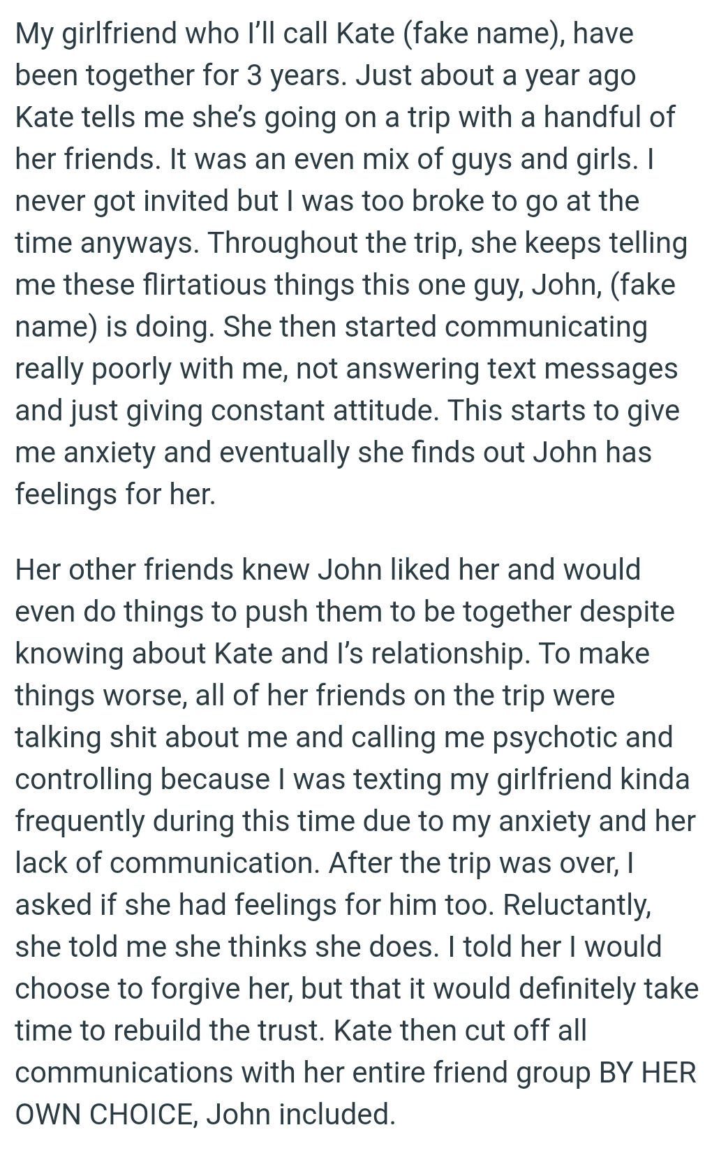 OP's GF Keeps Telling Him About Flirtatious Behavior from One Guy