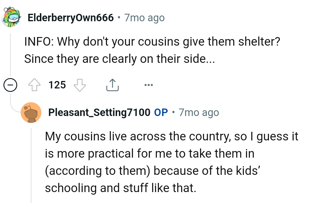 The OP guesses that it's more practical for him to take them in