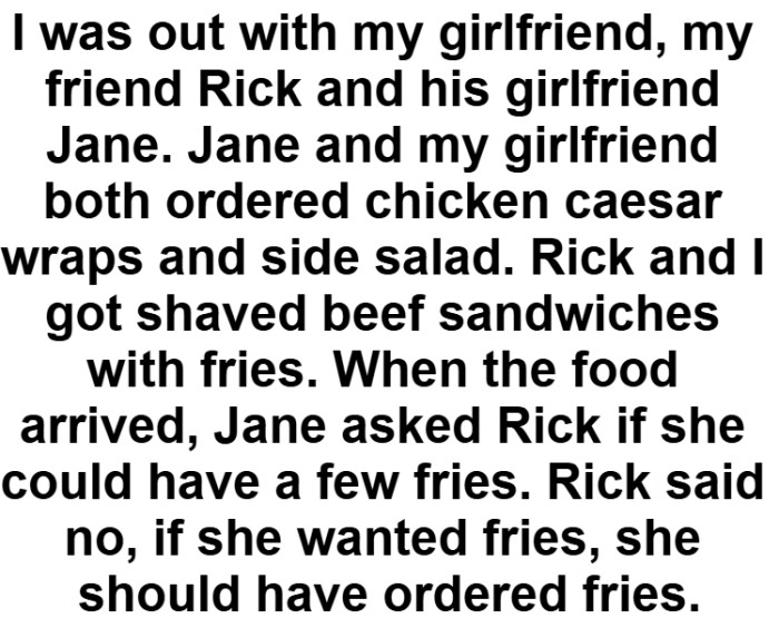 The OP kicks off his story saying...