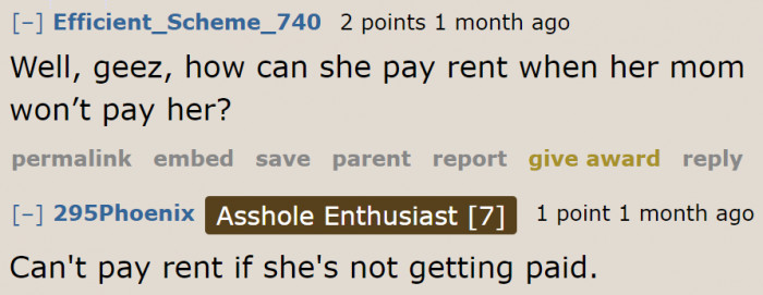 Redditors defending the OP