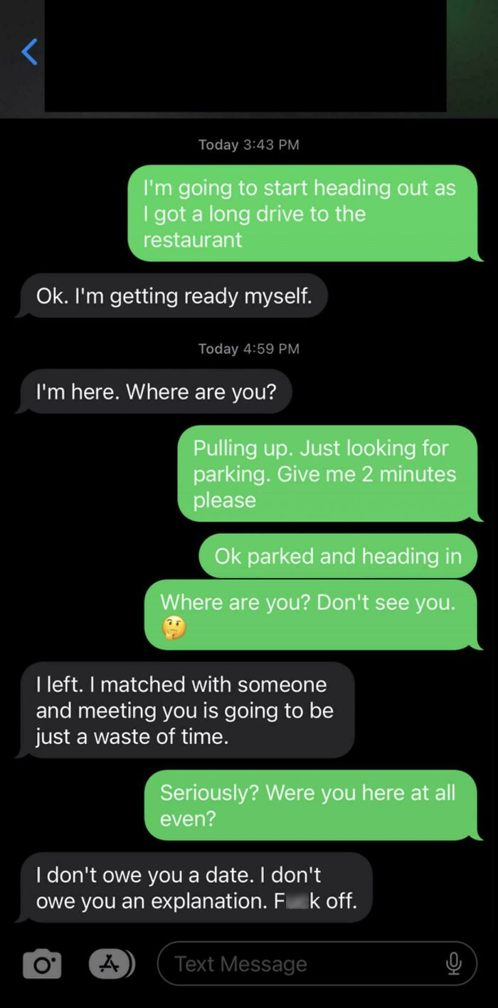 Couldn’t Be Bothered To Wait When Told He Was On His Way