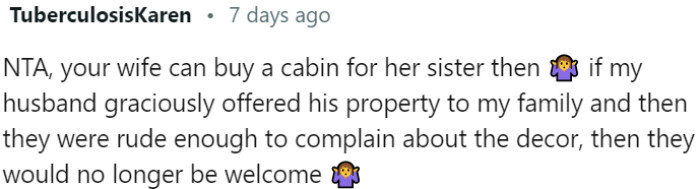 Generosity should not be met with rudeness