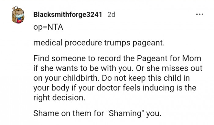 Do not keep this child in your body if...