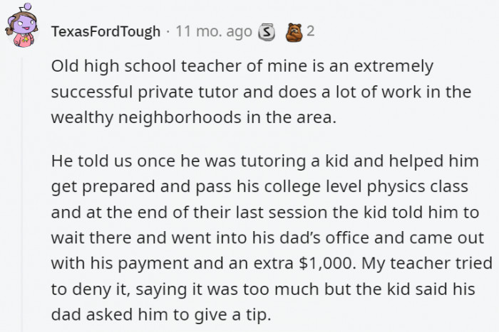 2. This is the kind of tip you can only pray for