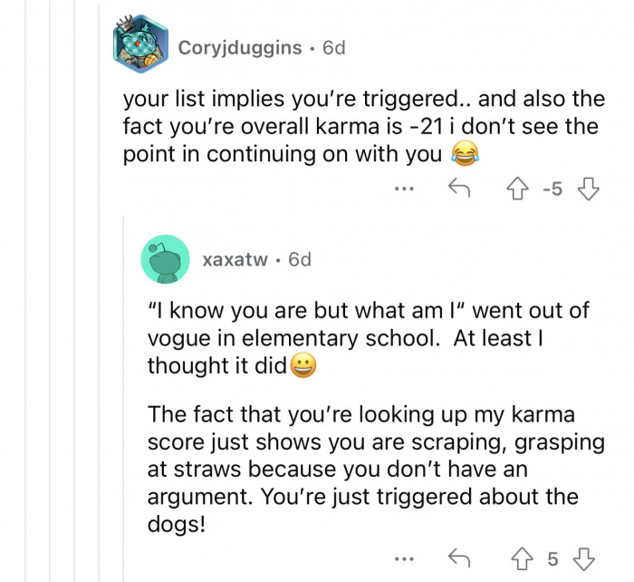 Internet arguments always get so intense.