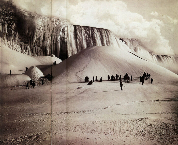 "Frozen Niagara Falls, 1885"