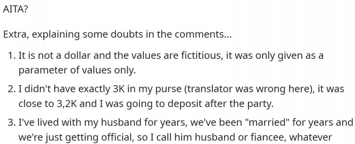 OP explained further: