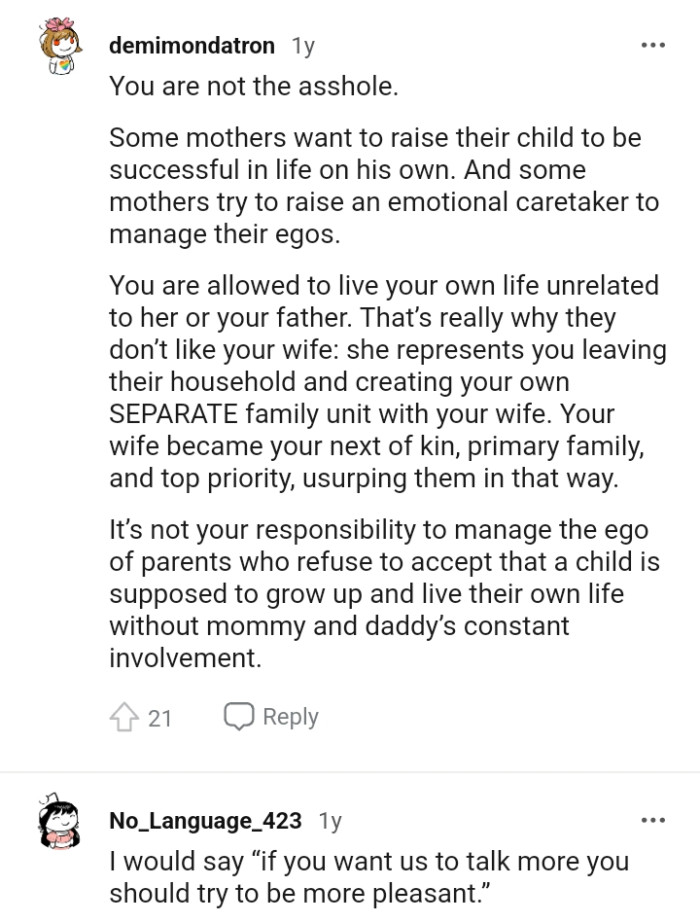 Managing the ego of parents