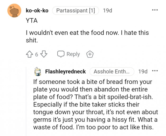 What a waste of food