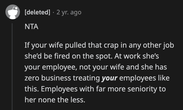 At the very least, this incident requires HR to intervene