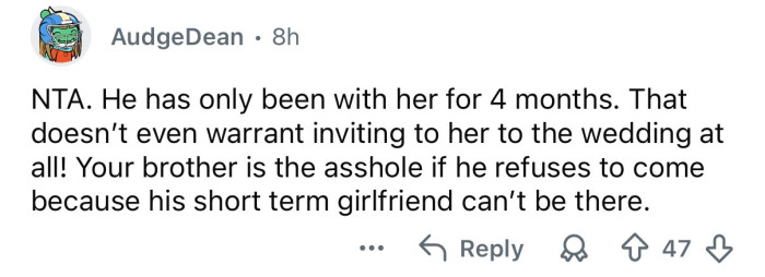 He’s only been with her for four months!