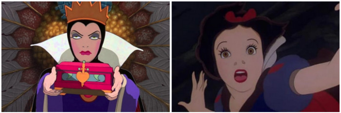 12. When the evil queen in Snow White not only paid someone to kill her stepdaughter but also brought her heart back as proof that she was dead, it was a defining moment in Disney history.