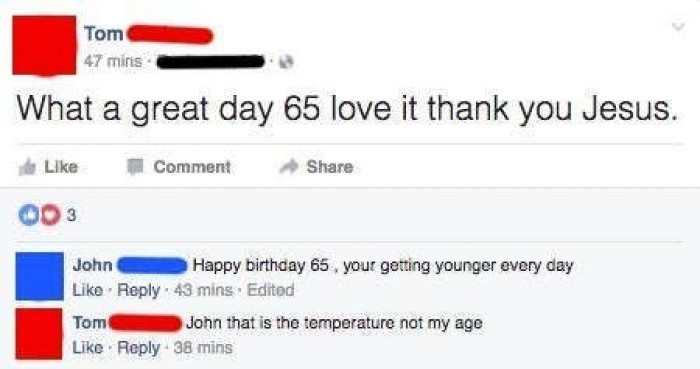 36. It's a great day!