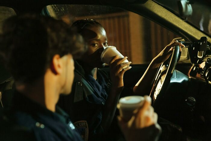 8. I'm a female police officer.