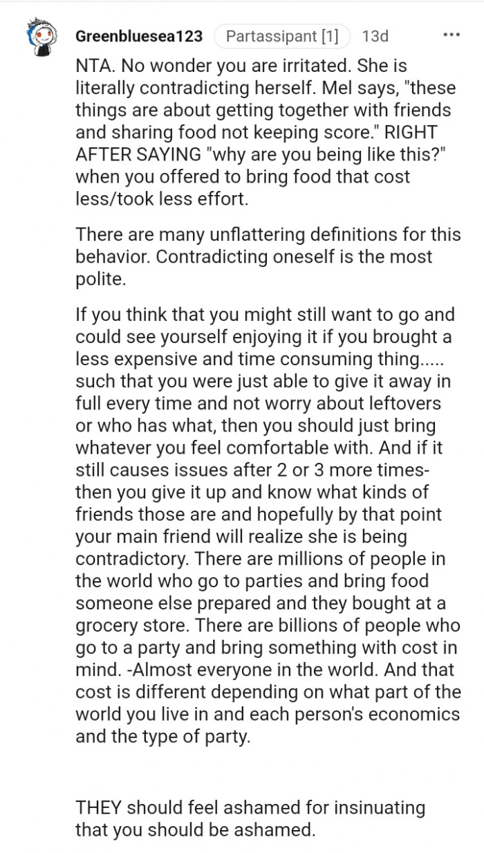 They should be ashamed for shaming you