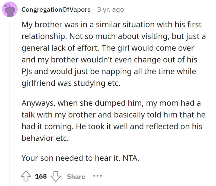 He needed to hear it from his father first.