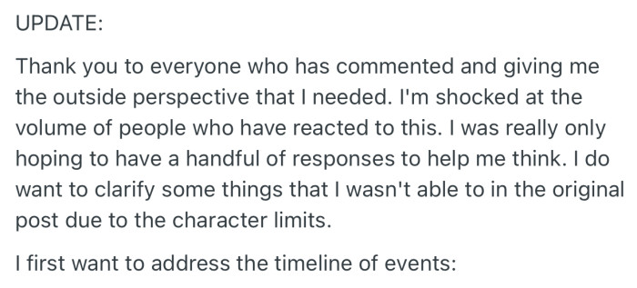 OP returned with an important Update