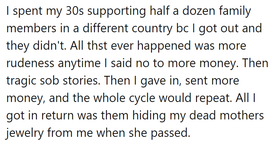 Bankrolling drama, no respect.