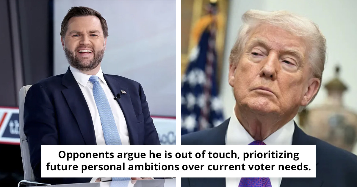 JD Vance faces backlash for his 'overly dramatic' reaction regarding a potential presidential run.