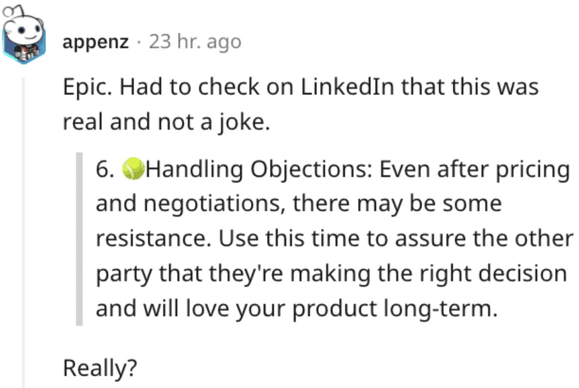 Epic levels of disbelief.