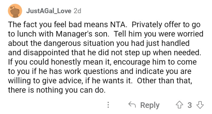 Just explain things in a professional way.