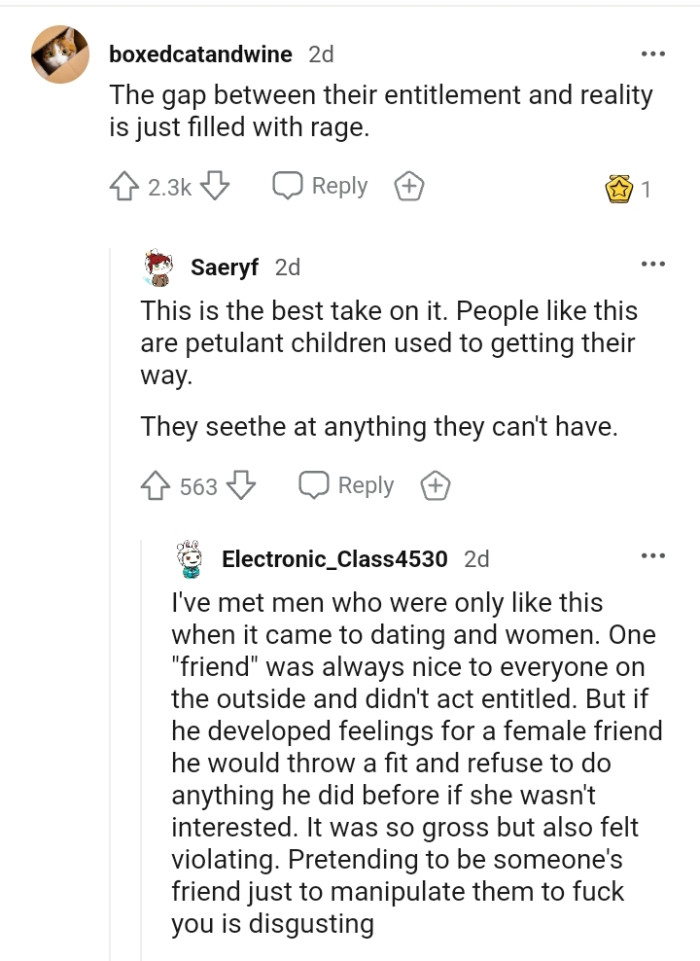 People like this are petulant children used to getting their way