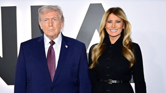 Donald Trump at a documentary premiere event, with Melania absent, controversy.