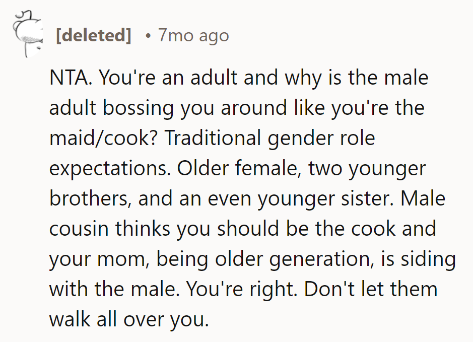 Time to break the mold. Don't let them barbecue her vibe with outdated roles.