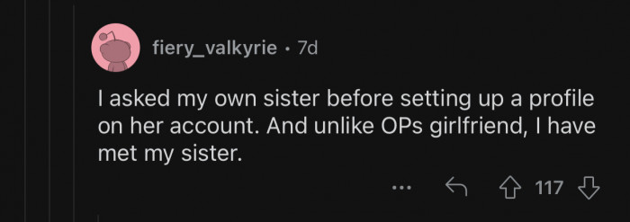 Even if you're related, you should ask first before doing something like that.