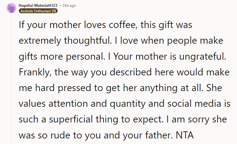 I am sorry she was so rude to you and your father. NTA