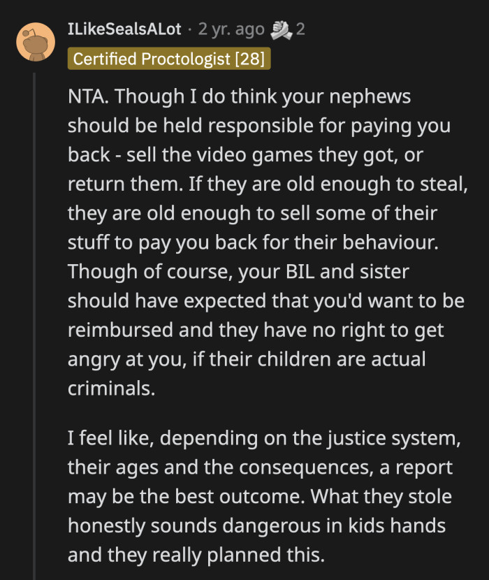 Redditors reassured OP that he did the right thing and encouraged him to follow through with a police report