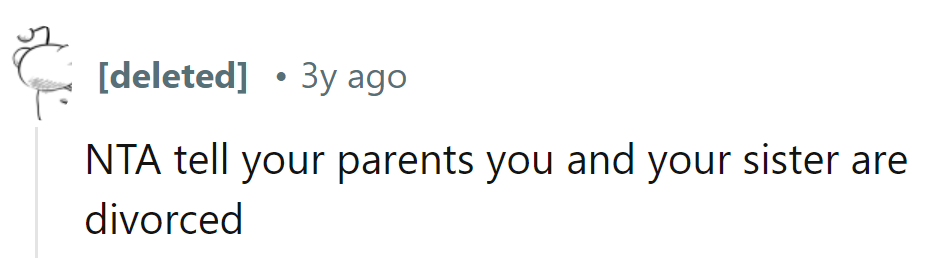 Just inform the parents that he and his sister are officially divorced; it saves on paperwork.