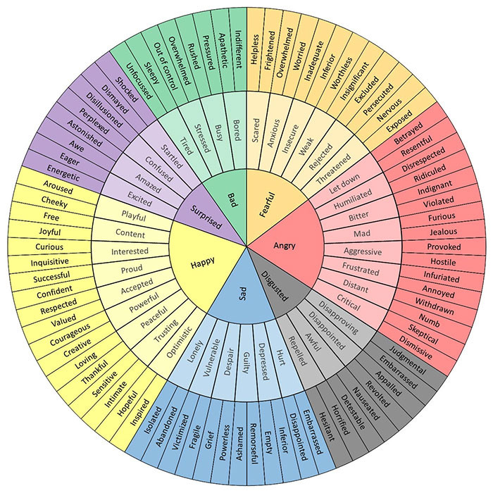 11. A chart for emotions