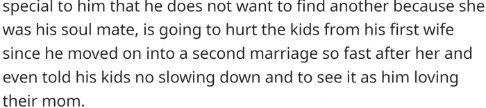 However, he doesn't believe she is right.