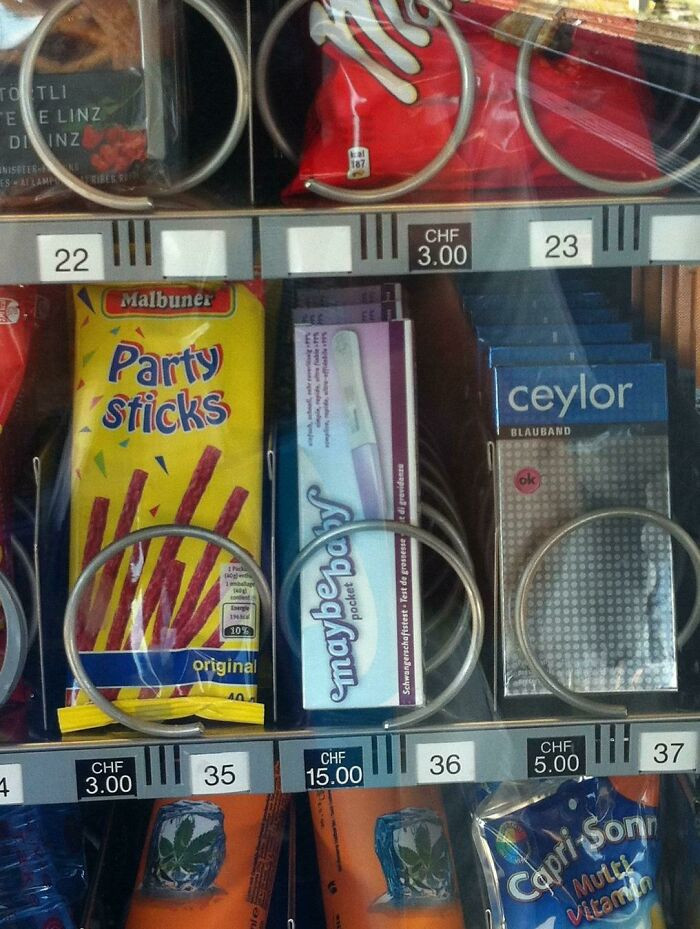 48. Vending Machines In Switzerland Sell Pregnancy Tests Called 