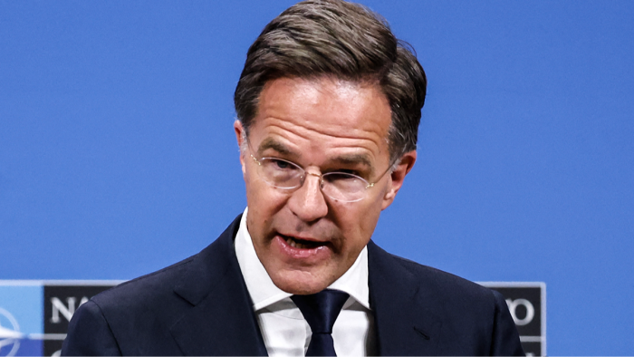 European leaders discussing independent military force, NATO formation background, Rutte warning